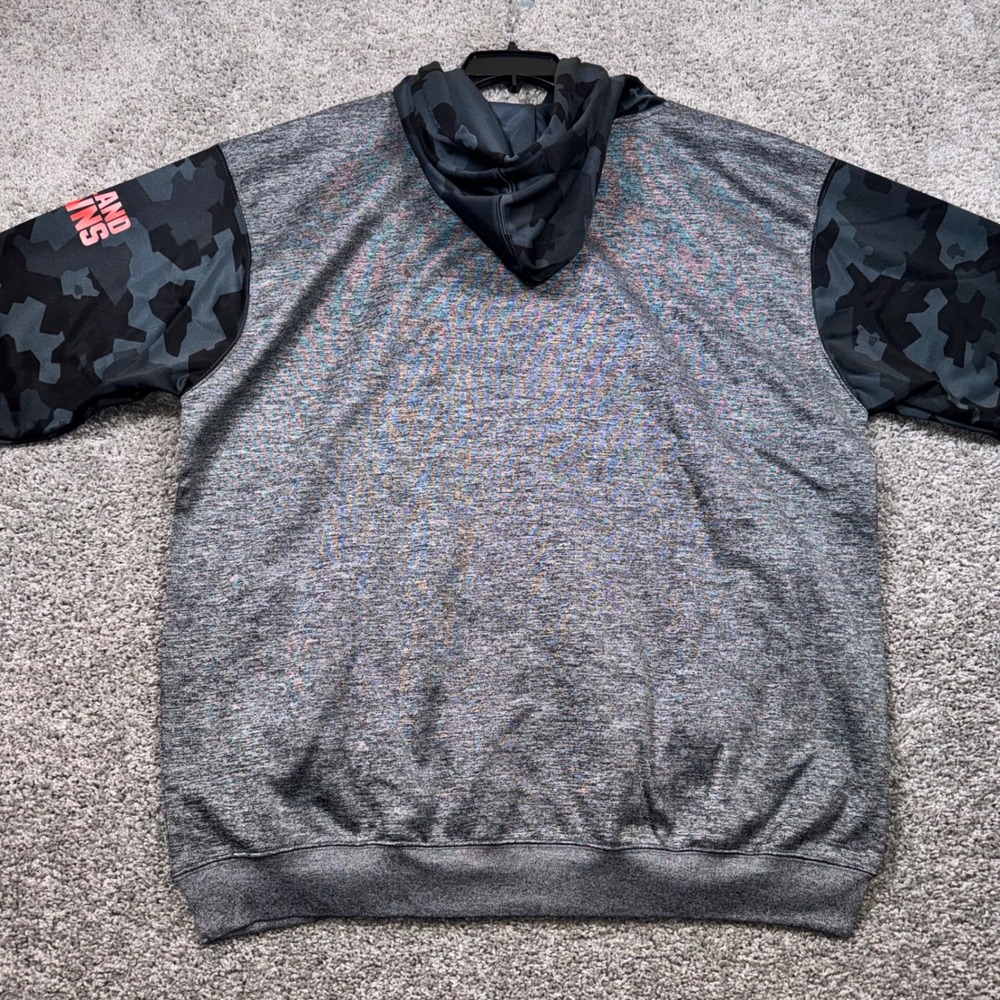 Cleveland Browns Hoodie Mens Camo Sleeve Embroidered Charcoal 3XL NEW - Picture 6 of 10